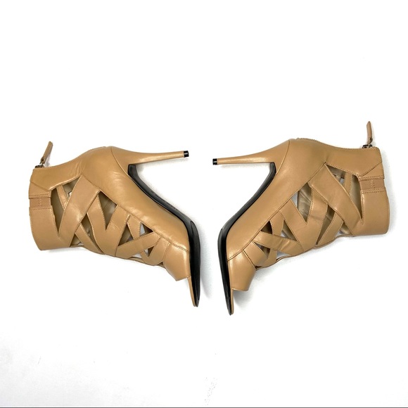 NINE WEST Nude Cage Style High Heel Ankle Bootie -Delfina- - Picture 4 of 16